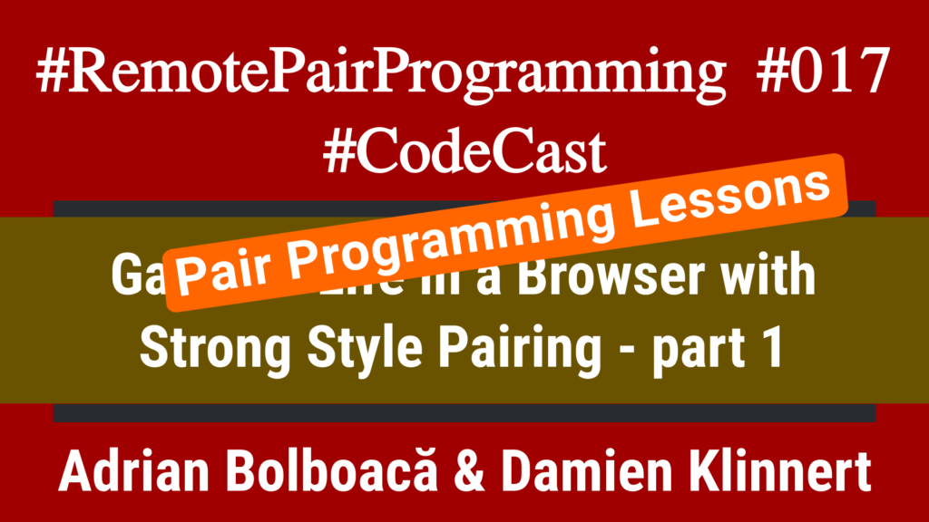 Pair Programming Lessons